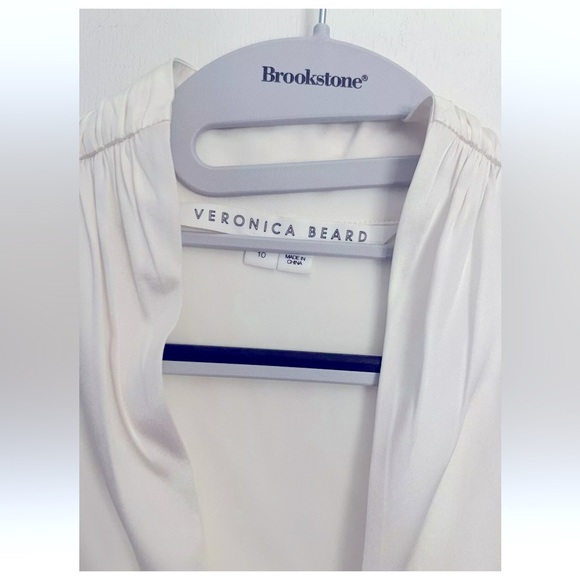 VERONICA BEARD silk white blouse - Picture 2 of 8